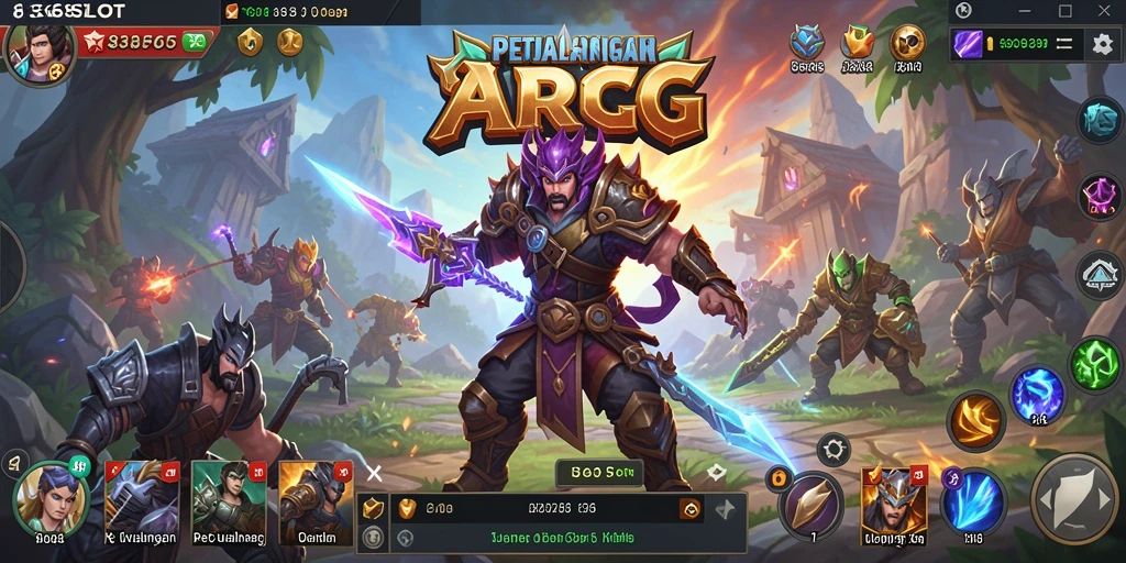Tampilan menegangkan dari gameplay epic ARPG 8368SLOT.