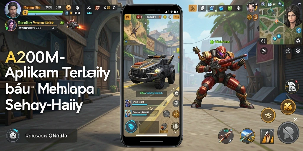 Screenshot A200M menunjukkan tampilan antarmuka yang user-friendly.