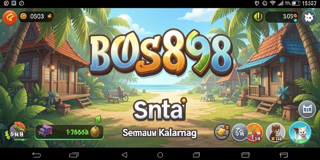 Tangkapan layar utama dari BOS898 menampilkan gameplay yang menyenangkan dan interaktif.