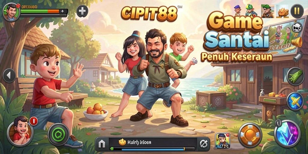 Tampilan gameplay <strong>CIPIT88</strong> yang cerah dan mengasyikkan dengan banyak tantangan.
