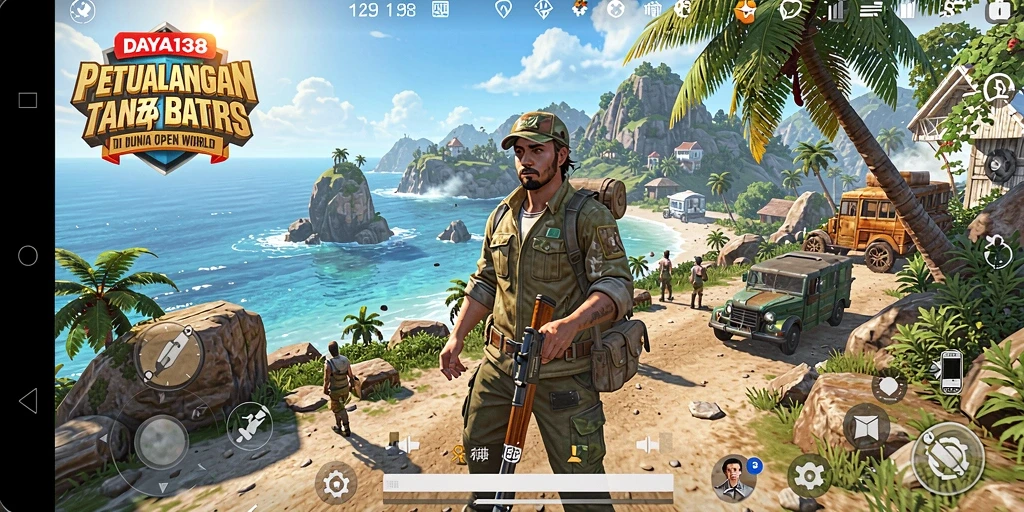 Screenshot utama DAYA138 menampilkan petualangan seru dalam dunia open world.