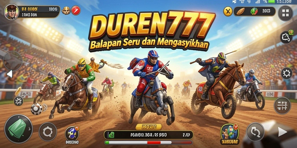 Tampilan gameplay balapan seru di DUREN777 dengan grafis memukau.