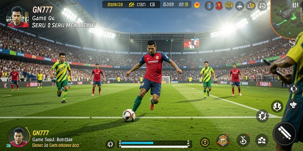 Gameplay seru GN777 yang mendebarkan dalam pertandingan sepak bola.
