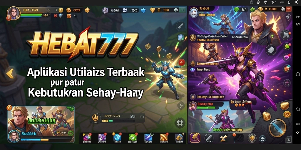 Tampilan HEBAT777 menampilkan antarmuka yang ramah pengguna dan fitur utilitas.
