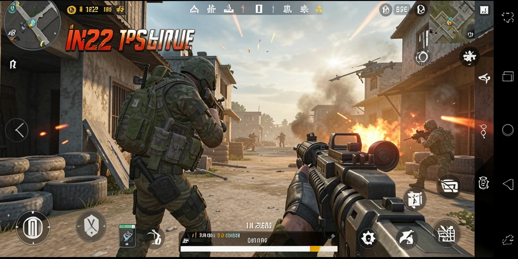 Gameplay seru IN22 dengan pertempuran yang mendebarkan.
