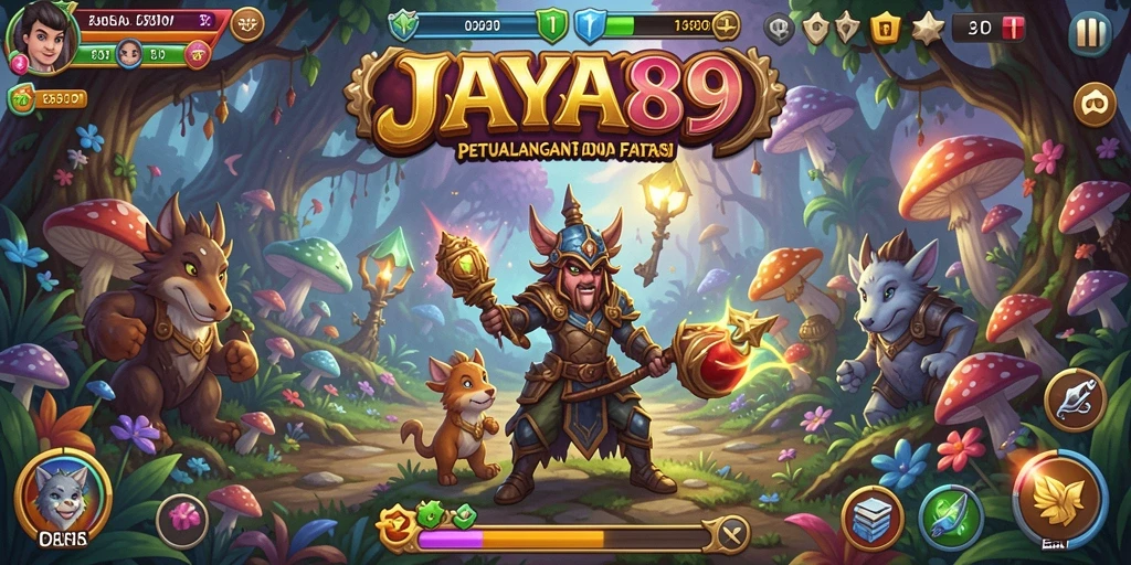 Tangkapan layar gameplay JAYA89 menampilkan petualangan seru dan karakter menakjubkan.