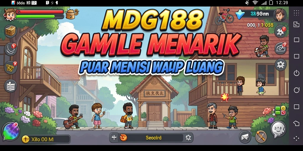 Tampilan gameplay menarik MDG188 yang penuh warna.