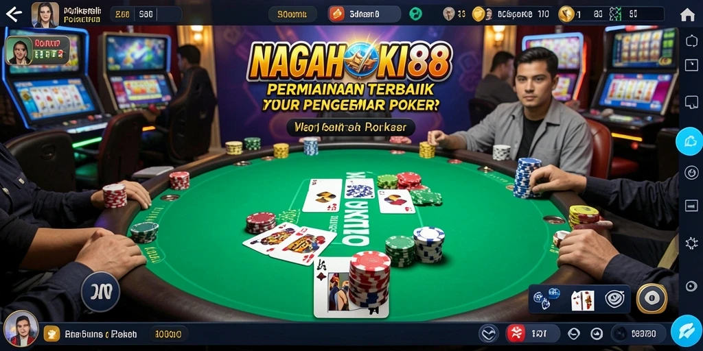 Tampilan permainan poker yang menarik dan mendebarkan di NAGAHOKI88.