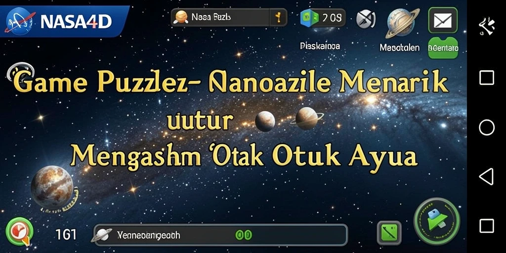 Tangkapan layar gameplay <strong>NASA4D</strong> menampilkan tantangan puzzle yang menarik.