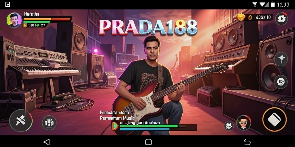 Tampilan screenshot PRADA188 yang menunjukkan keseruan gameplay musik.