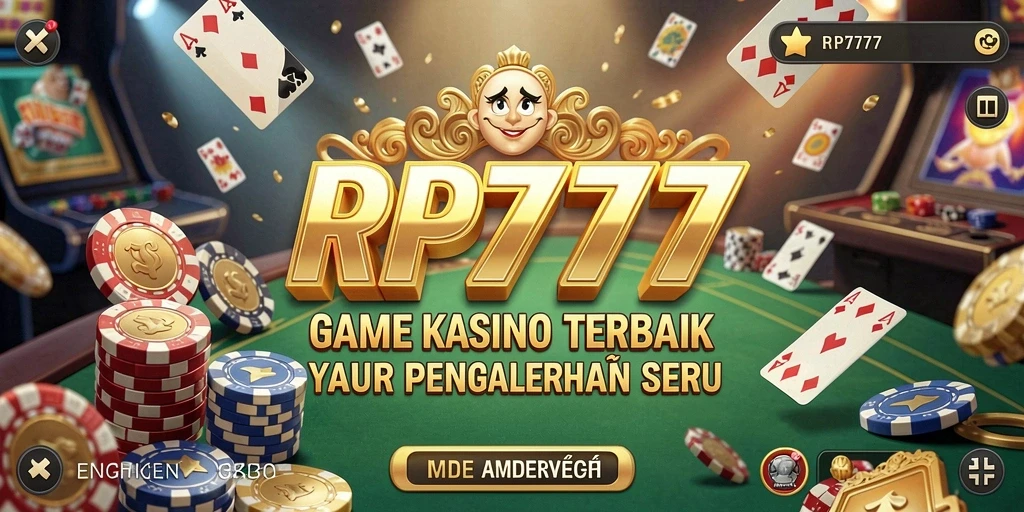 Screenshot utama RP777 menampilkan gameplay Kasino yang mendebarkan.