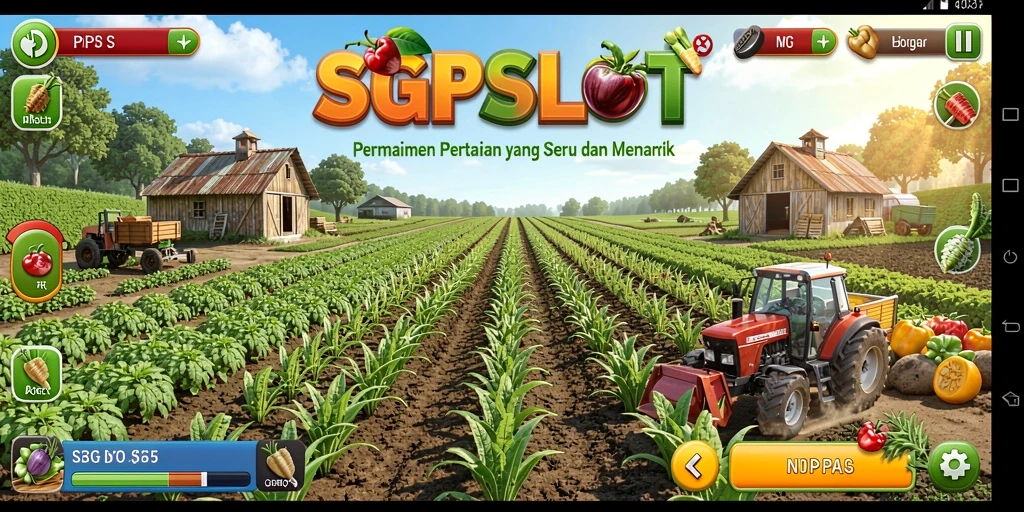 Tampilan screenshot gameplay mencerminkan pengalaman bertani yang seru.