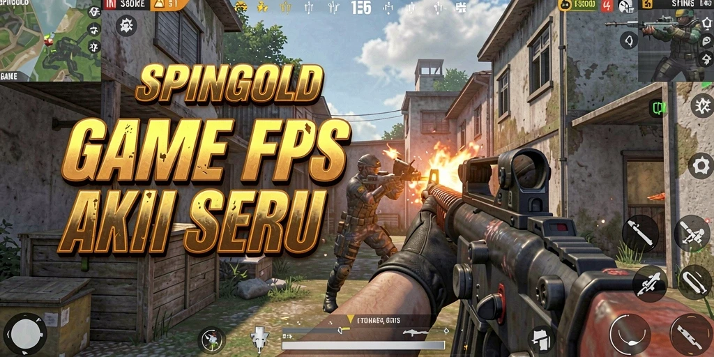 Tampilan utama gameplay SPINGOLD yang penuh aksi dan strategi.