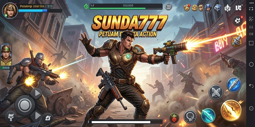 Tampilan gameplay SUNDA777 yang aksi penuh dan mendebarkan.