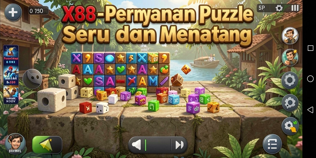 Tampilan gameplay seru dan penuh tantangan di X88.